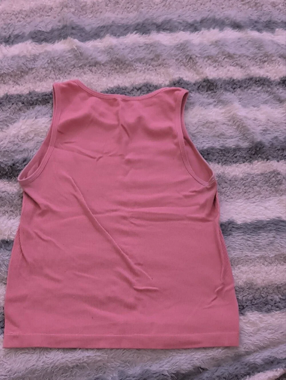 Everyday Pink Ribbed Tank Top for Girls
